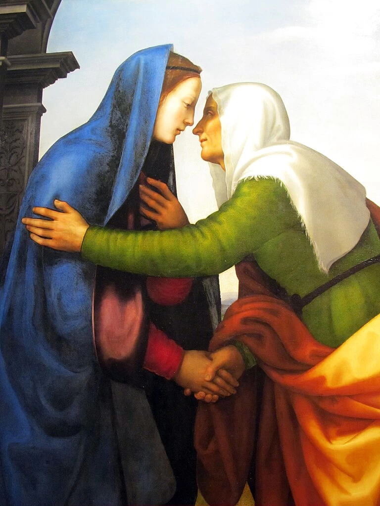 Visitazione - Galleria degli Uffizi, Firenze, dettaglio 1